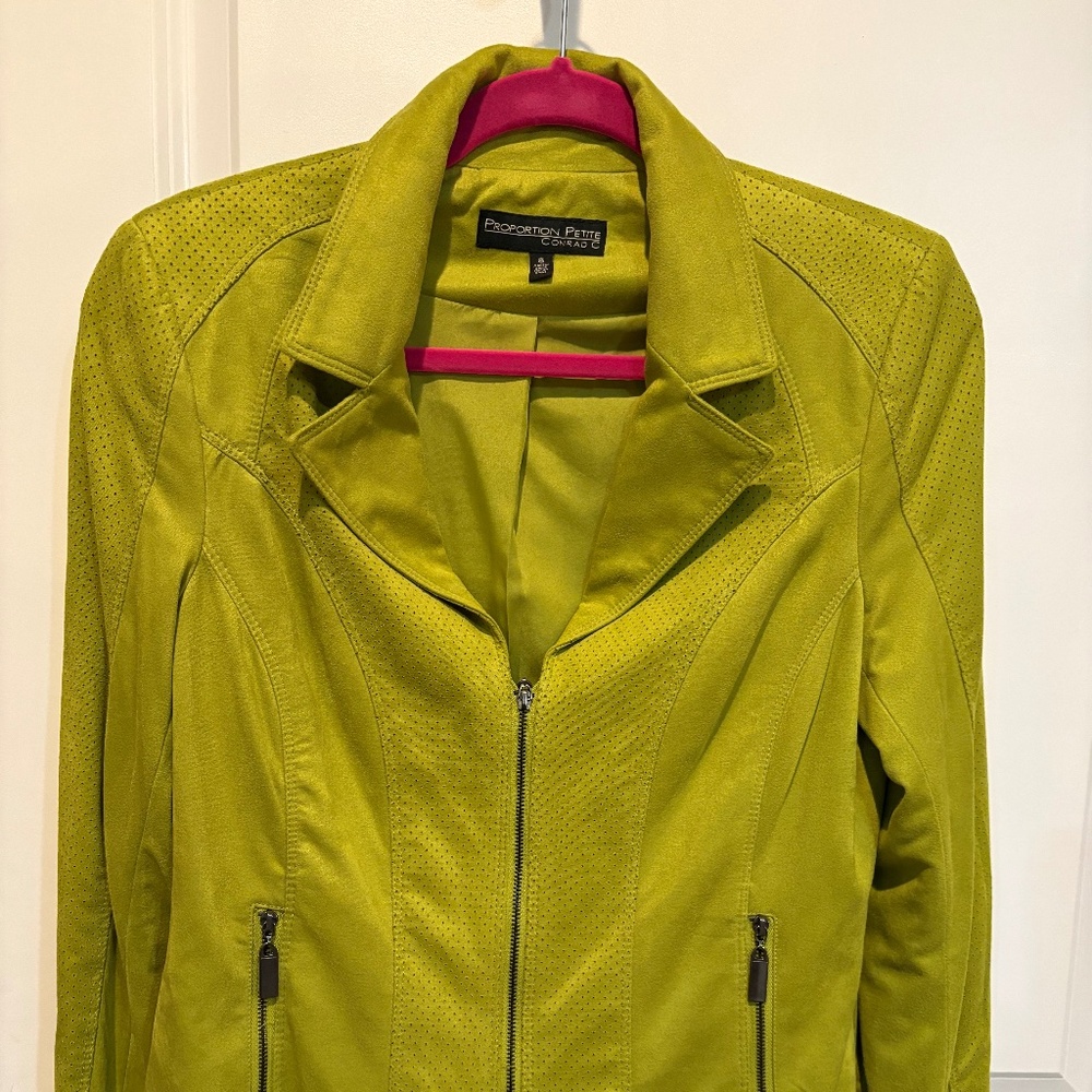 Chartreuse moto jacket